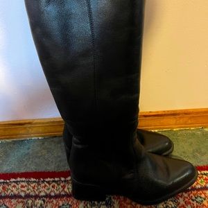 Kraus collection genuine leather fur tall boots 37